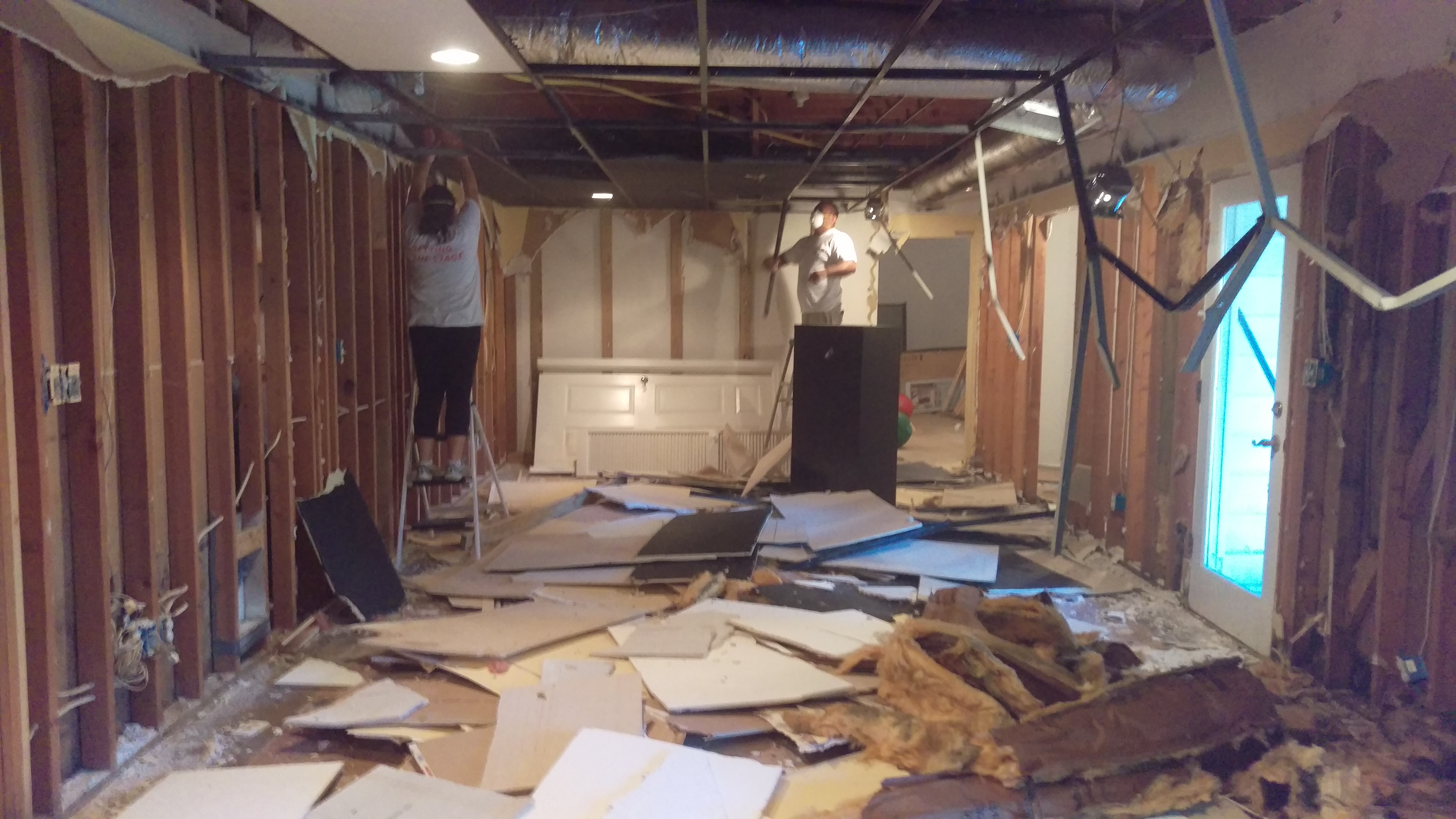 Commercial building painting project
