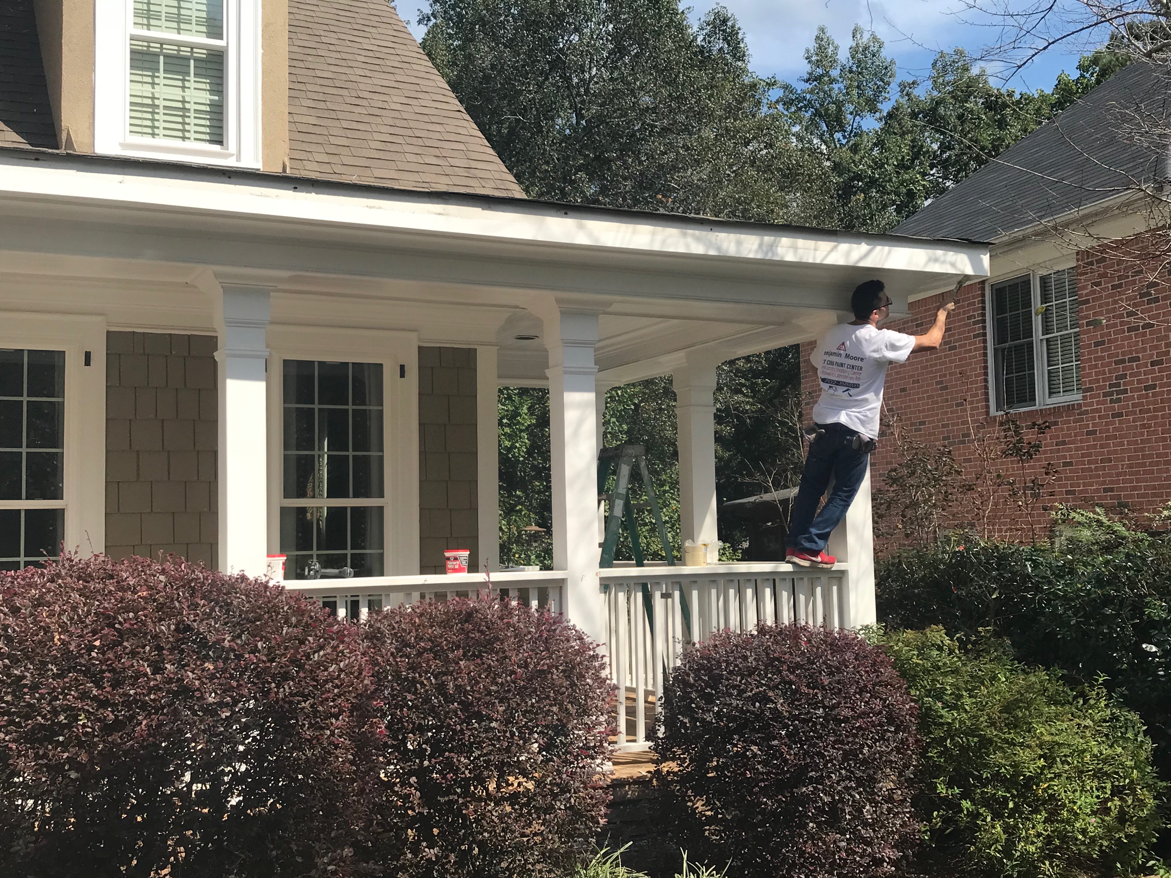 Home exterior painting preparation