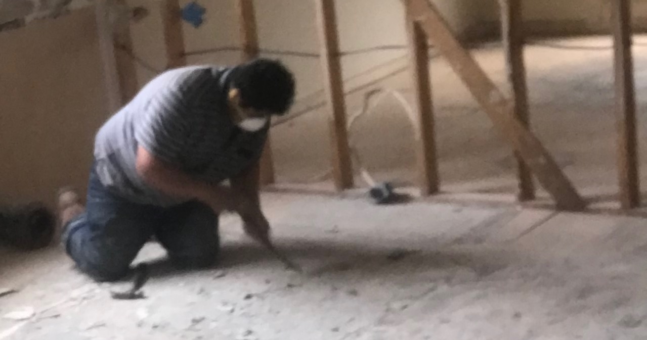 Wall demolition project