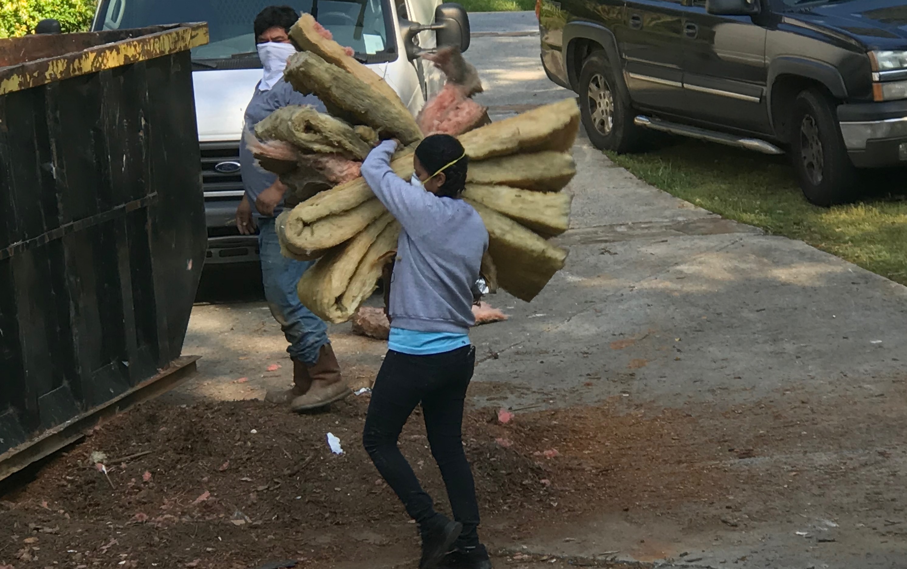 Interior demolition cleanup